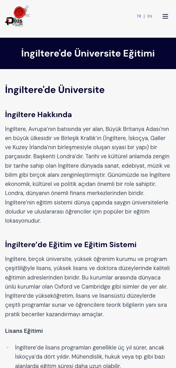Ülke rehberi mobil görünümü